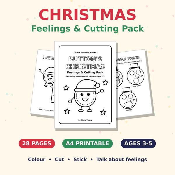 Button's Christmas Feelings and Cutting Pack